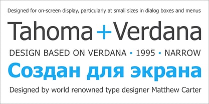 Tahoma Font Poster 3