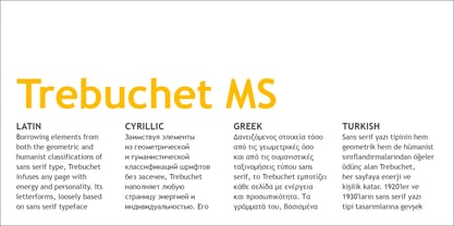 Trebuchet MS Font Poster 4