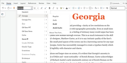 Georgia Font Poster 5