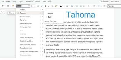 Tahoma Font Poster 5