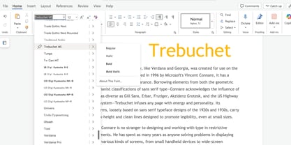 Trebuchet MS Font Poster 5