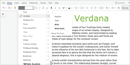 Verdana Font Poster 5
