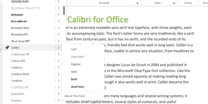 Calibri (MS) Font Poster 6
