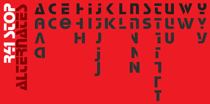 R41 Stop Font Poster 4
