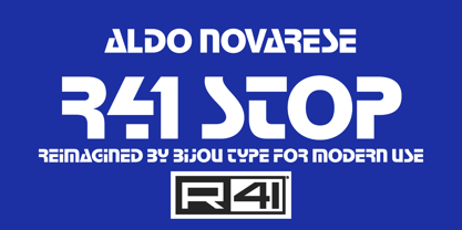 R41 Stop Font Poster 1