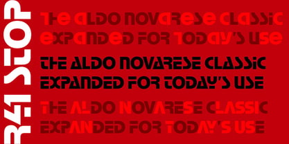 R41 Stop Font Poster 2