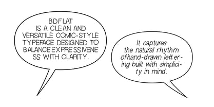 BDFlat Font Poster 4