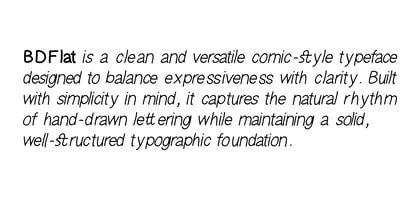 BDFlat Font Poster 2