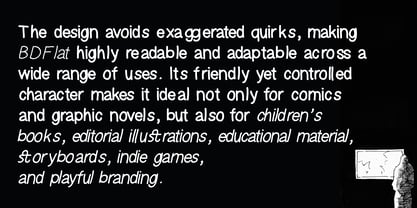 BDFlat Font Poster 3