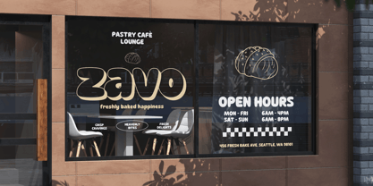 Zavo Font Poster 3