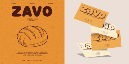 Zavo Font Poster 7