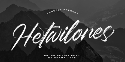 Hetwilones Font Poster 1