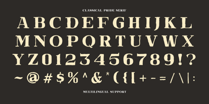 Classical Pride Font Poster 4