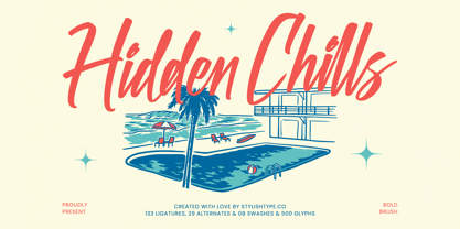 Hidden Chills Font Poster 1