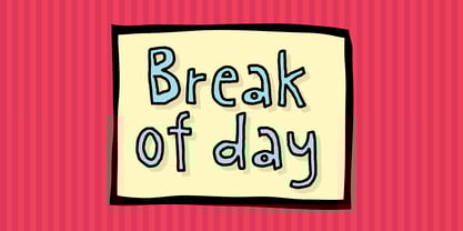 Break of day Font Poster 1