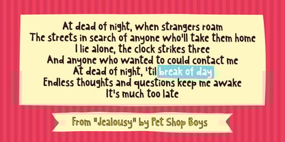 Break of day Font Poster 2