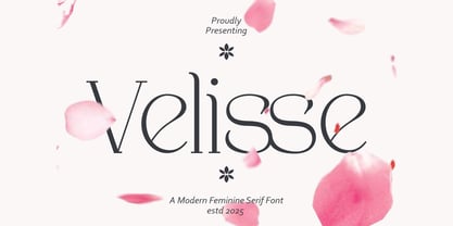 Velisse Font Poster 1