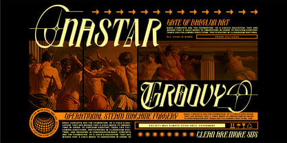 Nocture Stars Font Poster 4