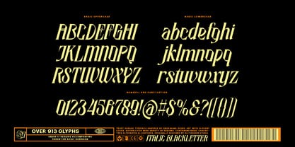 Nocture Stars Font Poster 6