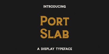 Portslab Font Poster 1