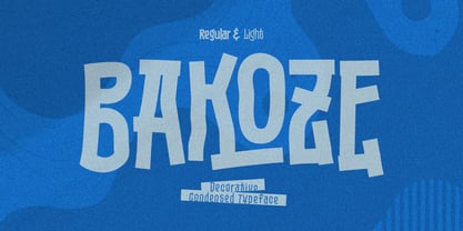 Bakoze Font Poster 1