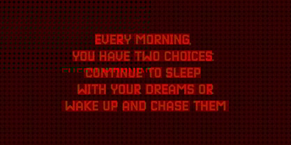 Digital wall clock Font Poster 4