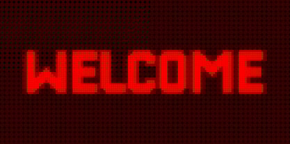 Digital wall clock Font Poster 5