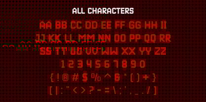 Digital wall clock Font Poster 7