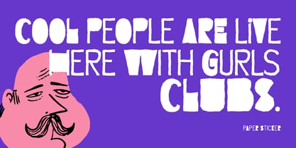 Paper Sticker Font Poster 9