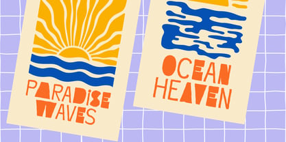 Paper Sticker Font Poster 10