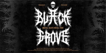 Black Grove Font Poster 1