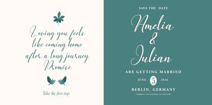 Misanga Script Font Poster 7