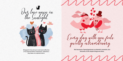 Misanga Script Font Poster 2