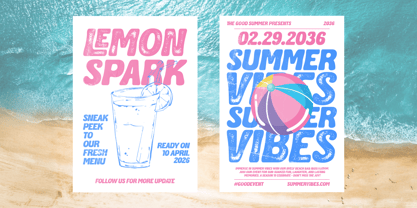 Coastella Font Poster 7