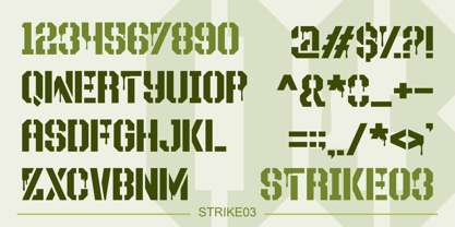 Strike Font Poster 6