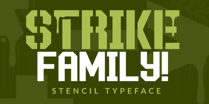 Strike Font Poster 1