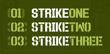 Strike Font Poster 3