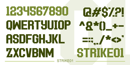 Strike Font Poster 4