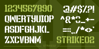 Strike Font Poster 5