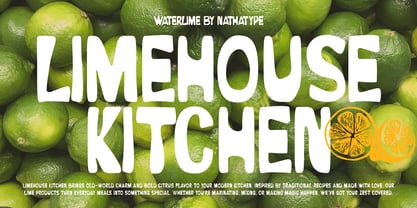 Waterlime Font Poster 9