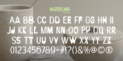 Waterlime Font Poster 6