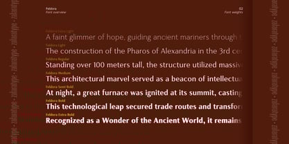 Feldora Font Poster 2