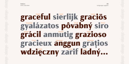 Feldora Font Poster 8