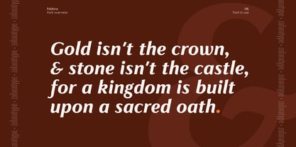 Feldora Font Poster 6