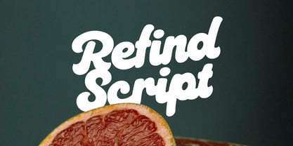 Refind Script Font Poster 1