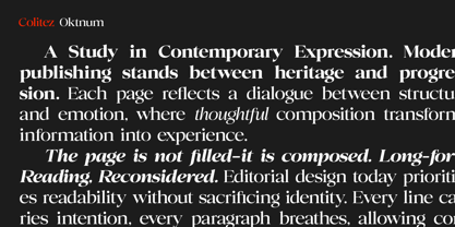 Colitez Serif Font Poster 9