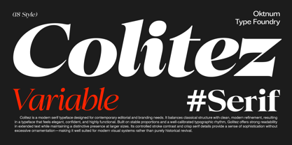 Colitez Serif Font Poster 1