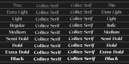 Colitez Serif Font Poster 15