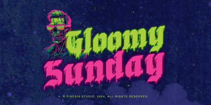 Gloomy Sunday Font Poster 1
