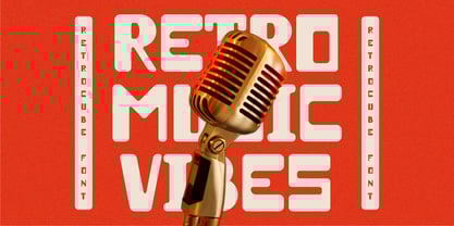 Retrocube Font Poster 2